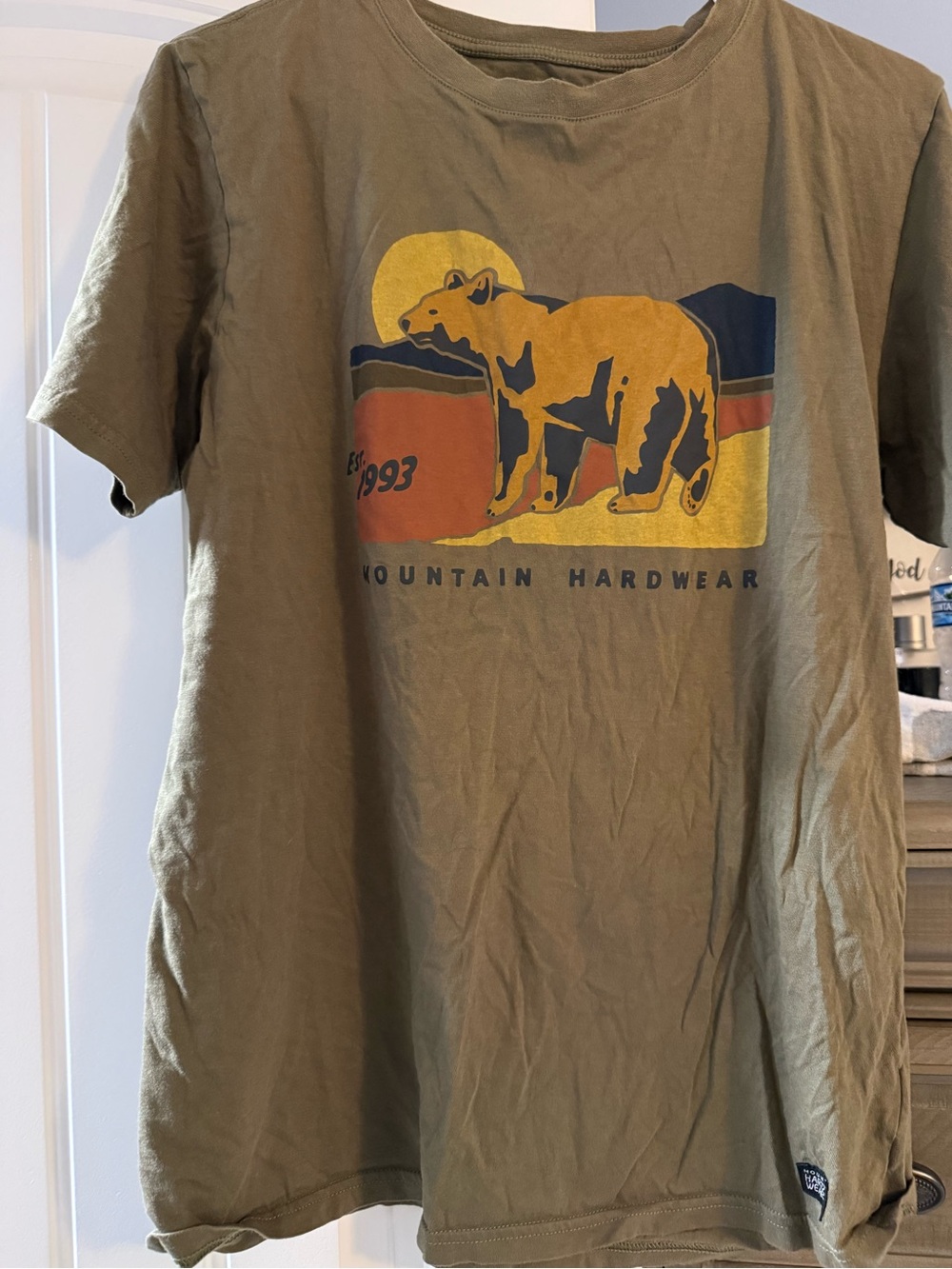 Mountain Hardwear Men's Olive Bear Graphic Tee